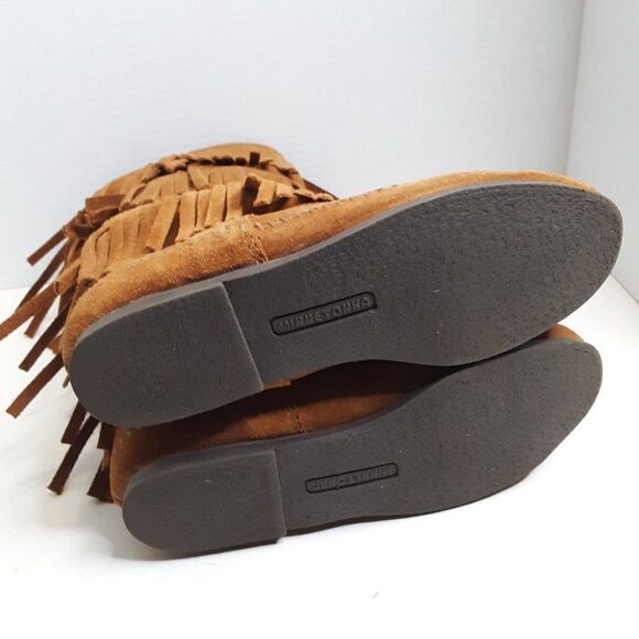 Minnetonka Women's Fringe Pull Up Boot Size 5M - Picture 7 of 11